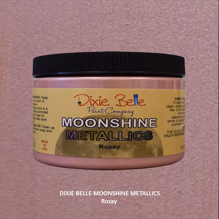 Metallfärg - Dixie Belle Moonshine Metallics - Rozay