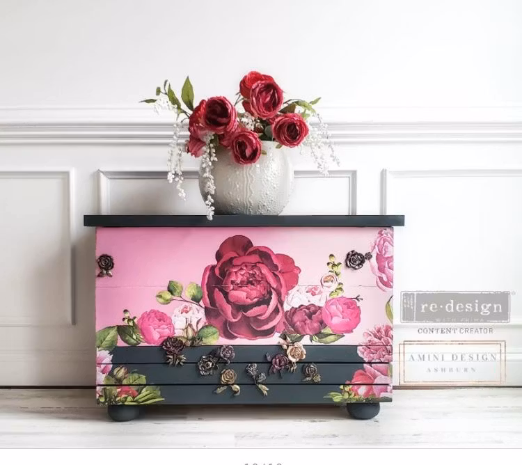 TRANSFER - Re Design Décor Transfers® Lush Floral I - @AminiDesignAshburn