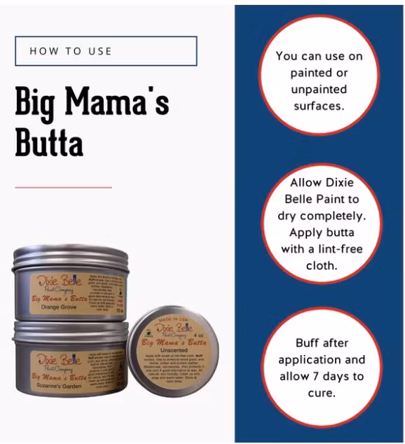 Dixie Belle Big Mama's Butta UNSCENTED - Naturligt vax