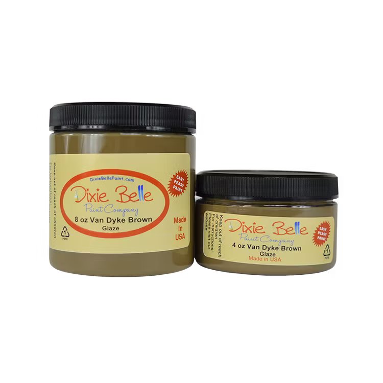 Dixie Belle Glaze Van Dyke BROWN Glaze - Brun Lasyr