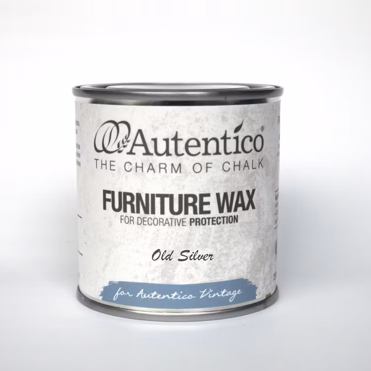 Autentico - Metallic Dekorvax OLD SILVER (antiksilver) 250ml