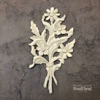 WoodUbend 0513.1 Flower Bouquet - ca 22.5X12.5cm