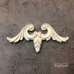 WoodUbend 1675.1 Pediment Plume - ca13x6.5cm