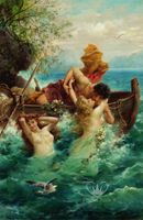 Posh Chalk® FISHERMANS FROLIC - A3 Deluxe Decoupage Paper ca 30x42cm