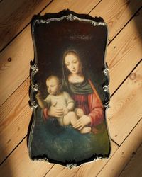 Posh Chalk® MADONNA CHILD - A3 Deluxe Decoupage Paper ca 30x42cm