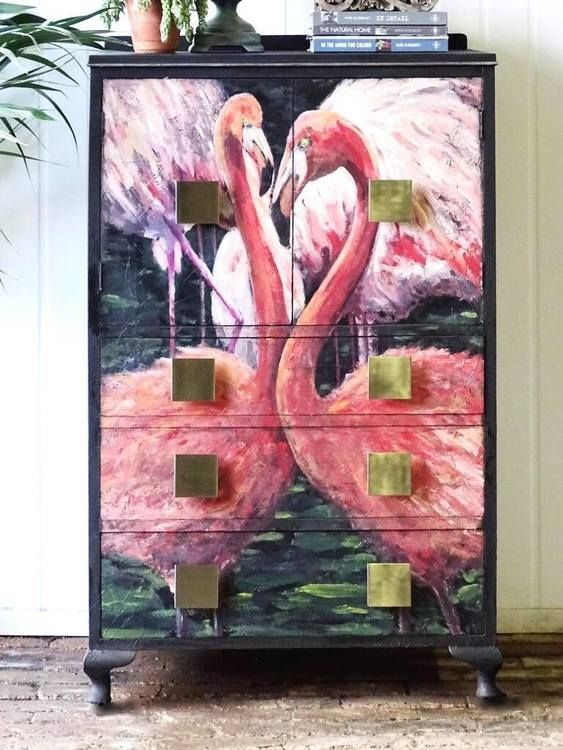 MINT Decoupage Paper FLAMINGOS - Photo credit: Jonathan Marc Medes