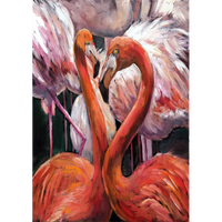 MINT - A3 Decoupagepapper (ca 30x42cm) - FLAMINGOS