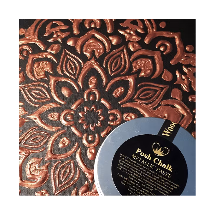 EMBOSSINGPASTA - Posh Chalk Metallic Paste - RED ALIZARIN