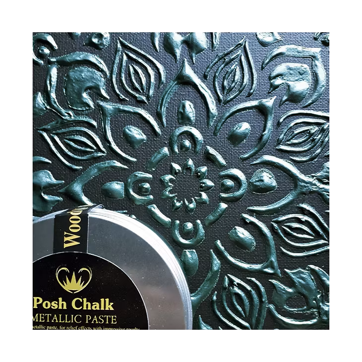 Posh Chalk Metallic Paste - DARK GREEN - Embossingpasta