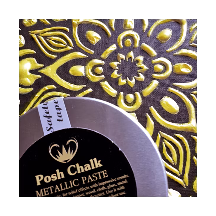 Posh Chalk Metallic Paste - YELLOW CANARY CADMIUM - Embossingpasta
