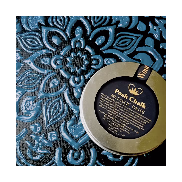 EMBOSSINGPASTA - Posh Chalk Metallic Paste - BLUE PRUSSIAN