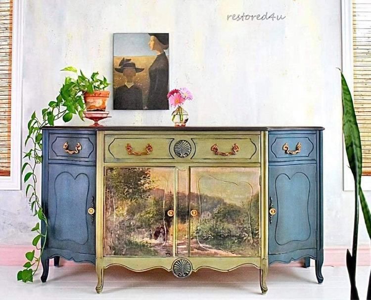 MINT Decoupage Paper ROAD TO LOUVECIENNES - Photo credit: iRestored4U