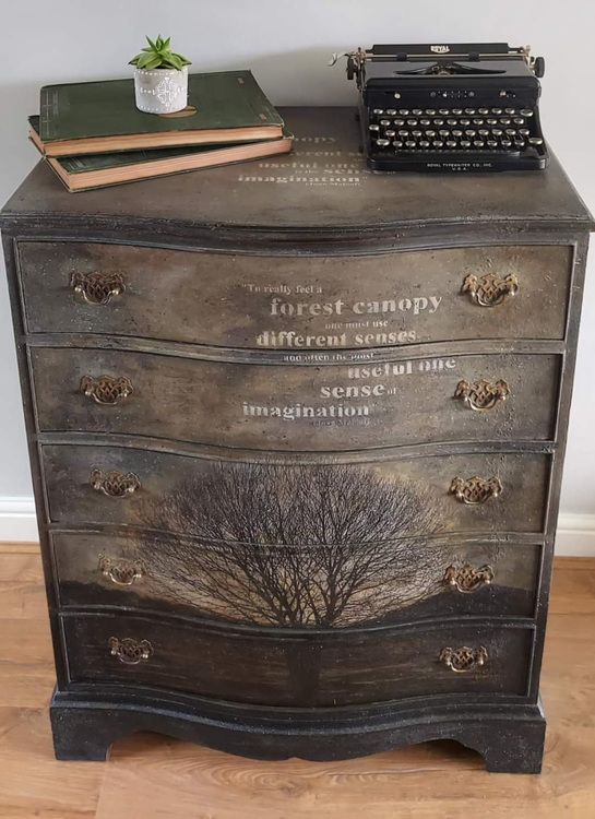 MINT Decoupage Paper SEPIA TREE - Photo credit: Reworks Landovery