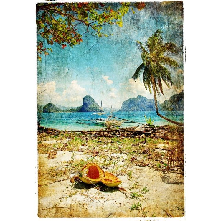 MINT Decoupage Paper TROPICAL BEACH