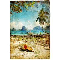 MINT - A3 Decoupagepapper (ca 30x42cm) - TROPICAL BEACH