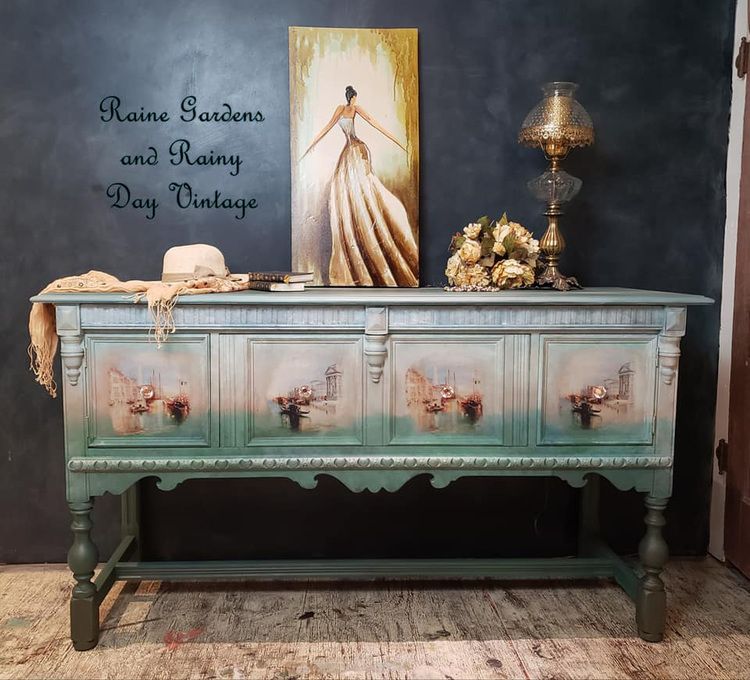 MINT Decoupage Paper VENICE - Photo credit: Raine Gardens & Rainy Day Vintage