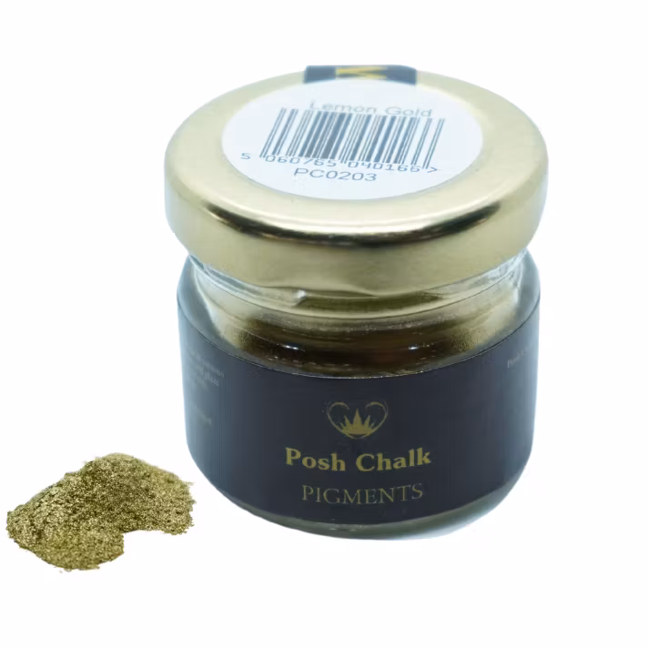 Posh Chalk® Pigments - Metallpigment - LEMON GOLD 30ml