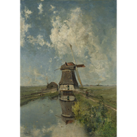 MINT - A3 Decoupagepapper (ca 30x42cm) - WINDMILL