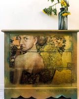 MINT - A3 Decoupagepapper (ca 30x42cm) - WOMAN IN GOLD