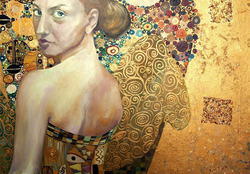 MINT - A3 Decoupagepapper (ca 30x42cm) - WOMAN IN GOLD