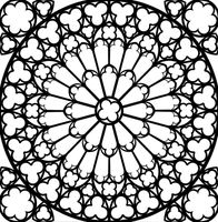 Posh Chalk® Schablon - Stone Rosette 40x40cm