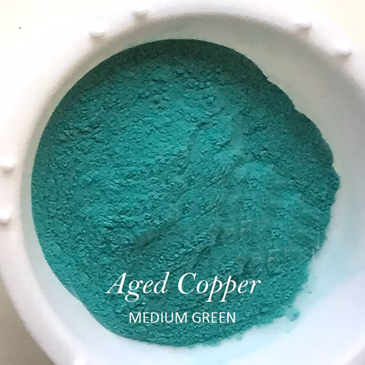 PP Aged Copper - Creative Powders - Faux Verdigris - MEDIUM GREEN