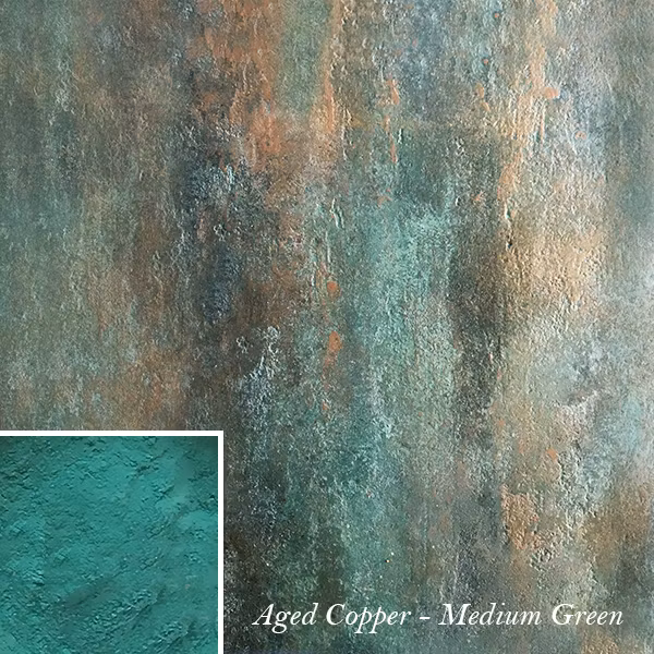 PP Aged Copper - Creative Powders - Faux Verdigris - MEDIUM GREEN