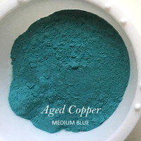 PP Aged Copper - Creative Powders - Faux Verdigris - BLÅ / Medium Blue