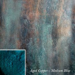 PP Aged Copper - Creative Powders - Faux Verdigris - BLÅ / Dark Blue