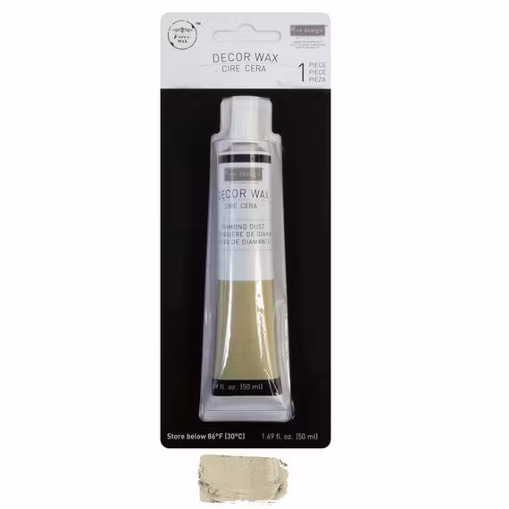 Re Design Decor Wax - Metallisk Vaxpasta DIAMAN DUST (White Gold)
