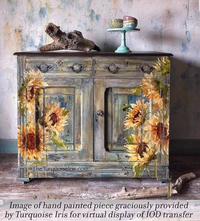 IOD Decor Transfer - PAINTERLY FLORALS