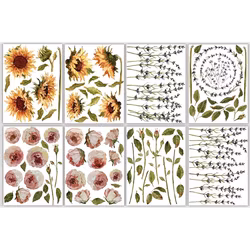 IOD Decor Transfer - PAINTERLY FLORALS ca 8st 30x40cm