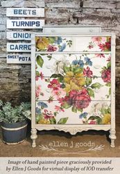 IOD Decor Transfer - WALL FLOWER ca 61x84cm