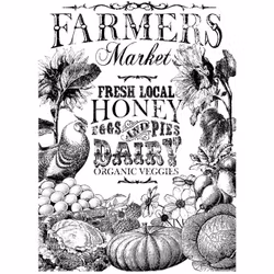 IOD Decor Transfer - FARMERS MARKET II ca 60x84cm