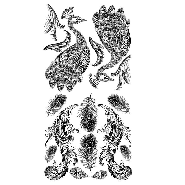 IOD Dekorstämpel - Pavo stämpel