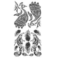 IOD Dekorstämpel - Pavo stämpel 2st - 30x30cm