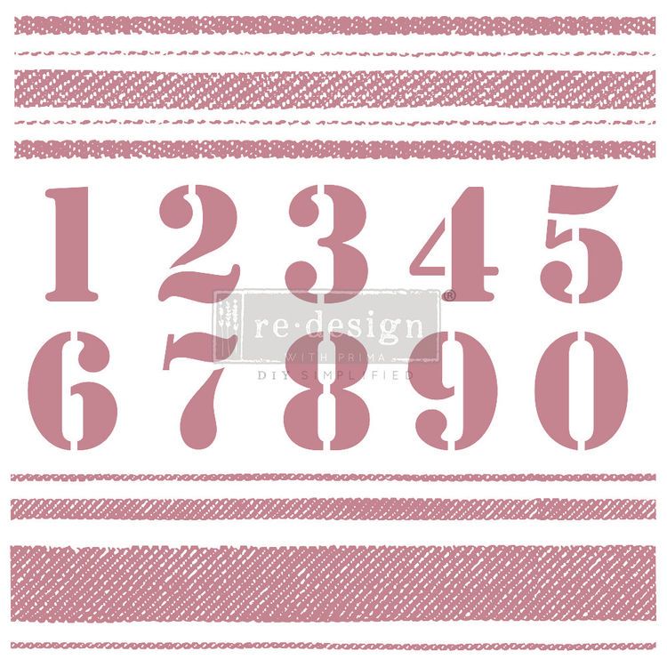 Re Design Dekorstämpel - Clear Stamp - STRIPES