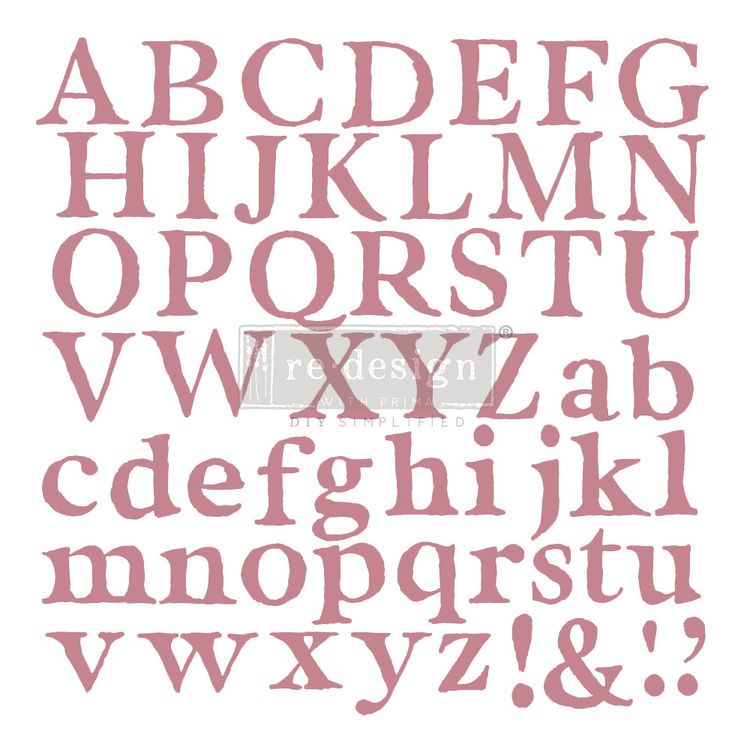 Re Design Dekorstämpel - Clear Stamp - ALPHA