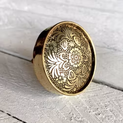 Möbelknopp - Brass Mandala Flower