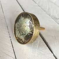 Möbelknopp - Brass Mandala Star