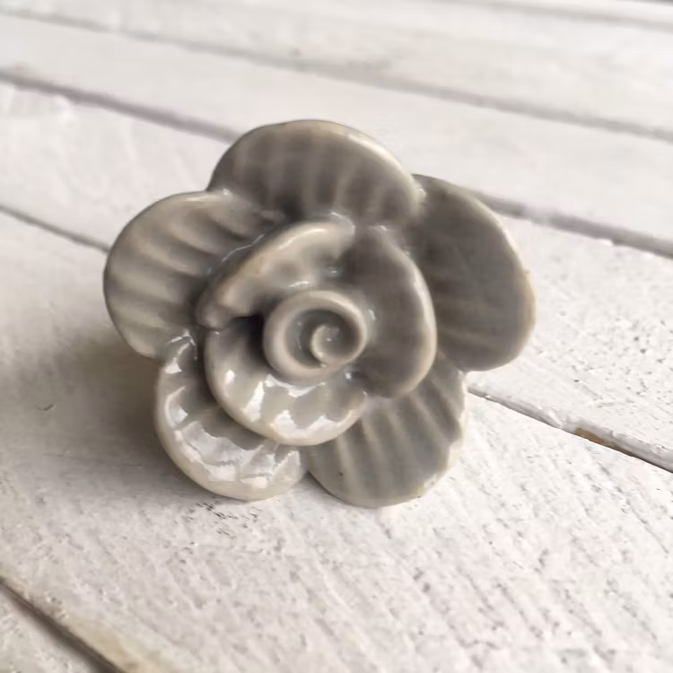 Möbelknopp - Grey Rose