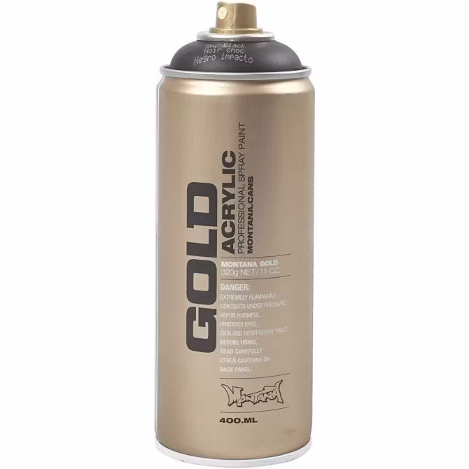 MONTANA GOLD Colour - Sprayfärg - SVART