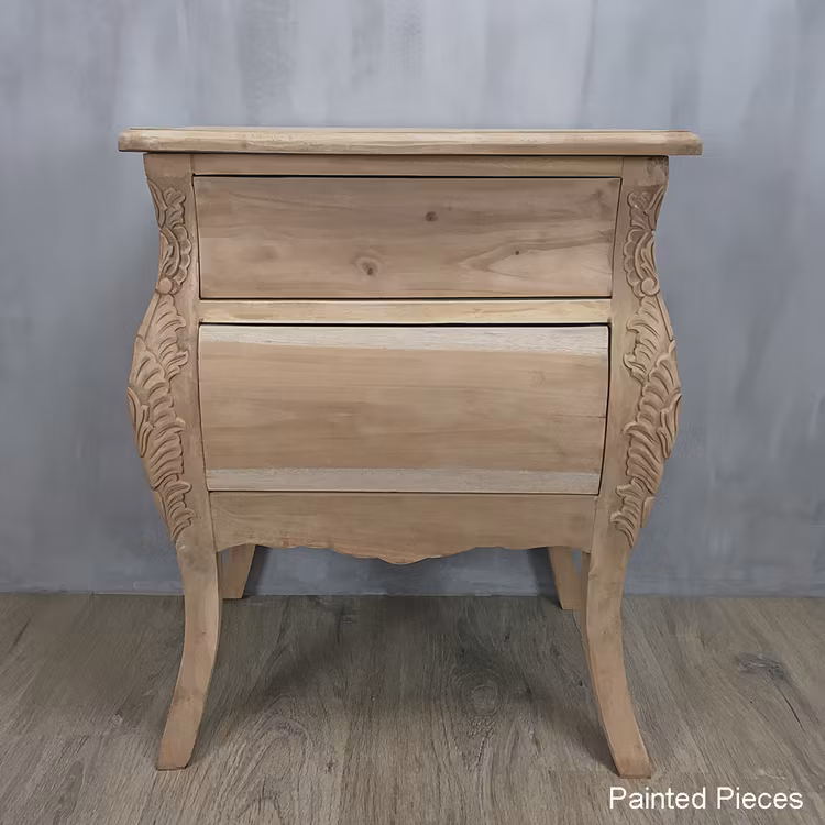 Obehandlad handsniden byrå tillverkad av certifierad och hållbart odlad mahogny.
