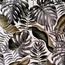 Boel & Jan Textil Metervara -  LEAFS