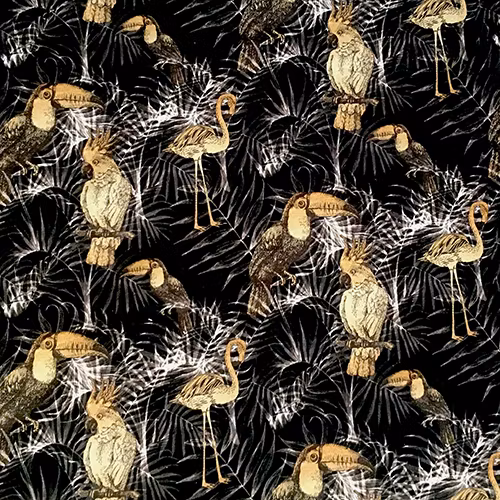 Boel & Jan Textil Metervara - Tropical Birds