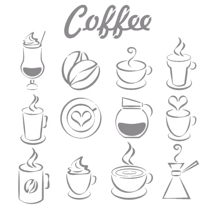 Autentico - Coffee Schablon