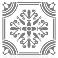 Autentico Schablon - Floor Carin (L) ca 40x40cm