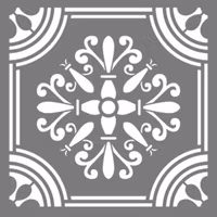 Autentico Schablon - Floor Carin (L) ca 40x40cm