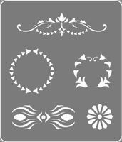 Autentico Schablon - Ornaments Alessia 037 ca 18x21cm