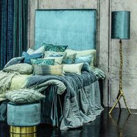 Jakobsdals Textil Metervara - PORTOFINO Netted (Petrol)